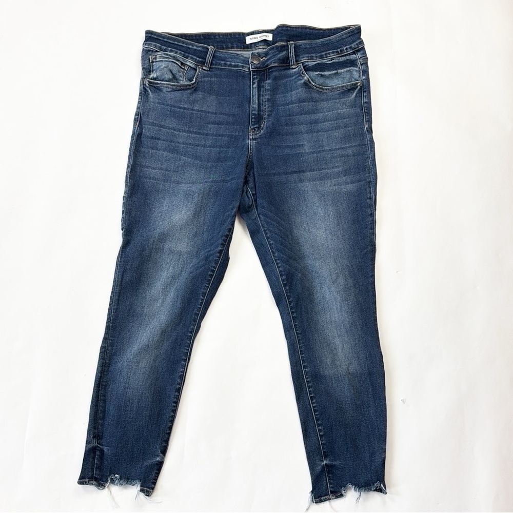 Flying Monkey Platinum Plus Size Skinny Leg Designer Denim Jeans